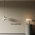 Premium Modern Pendant Light Design With Sleek Metal Structure And Neutral Wall Interior