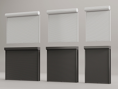 Rolling shutter door 3d model