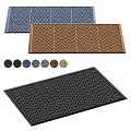 Square Rugs Featuring Chevron Pattern And Multiple Color Options For Home Decor