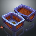 Cartoon Box Treasure Box Treasure Box Jewelry Box 3d model