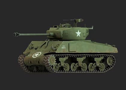 The American Tank M4 3d model