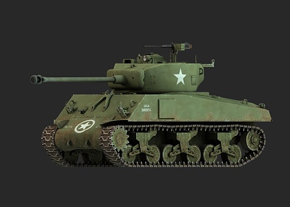 The American Tank M4 3d model