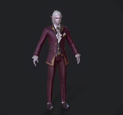 Modern Game Characters Anime Characters 3d model Modern Game Characters Anime Characters 3d model