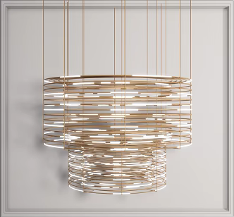 Light Luxury Chandelier 3d model