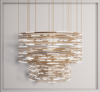 Light Luxury Chandelier 3d model