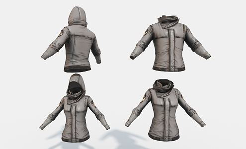 Jacket Coat Tactical Clothes Old Clothes Life Supplies Game Props 3d model