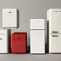 SMETA Refrigerators and Freezers Various Styles Sizes White Red Color Collection