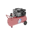 Fiac Industrial Air Compressor With Red Tank And Mobile Wheels Design