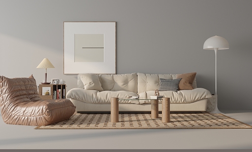 Modern Sofa Coffee Table Combination Sofa Combination 3d model