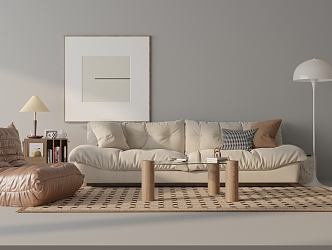 Modern Sofa Coffee Table Combination Sofa Combination 3d model