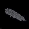 Futuristic Sci Fi Spaceship With Detailed Armored Hull And Multiple Windows