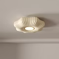 Ivory White Modern Petal Shaped Ceiling Light With Central Round Light 3d model