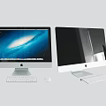 Apple iMac Desktop Computers With White Keyboard Mouse And Display Screens