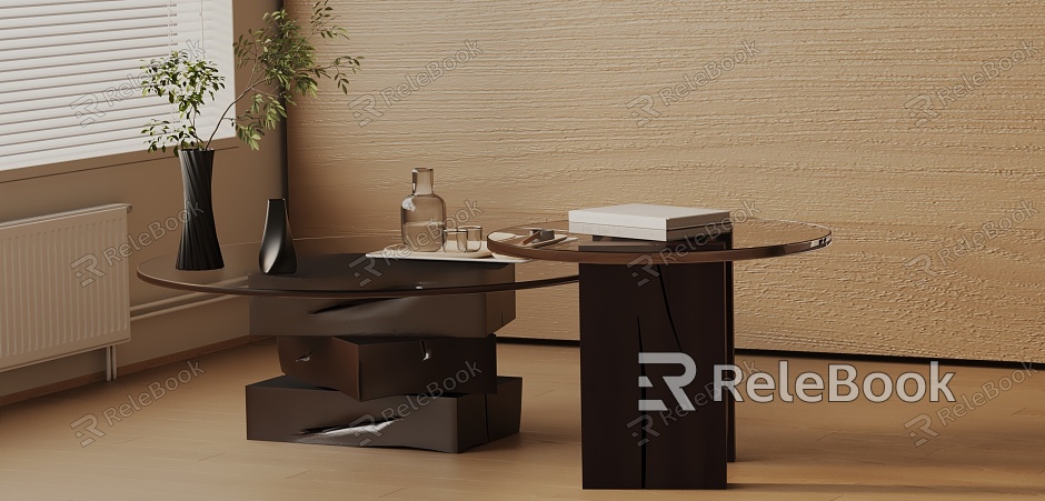 Modern coffee table model