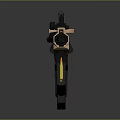 Modern Tactical Rifle with Black and Brown Body Design Displayed with Bullets