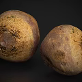 Fresh Raw Beets With Soil On Dark Background For Healthy Cooking Ingredients