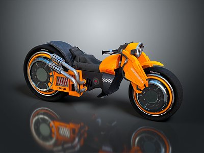 Modern Sci-Fi Motorcycle Next Generation Motorcycle Cyberpunk Motorcycle 3d model