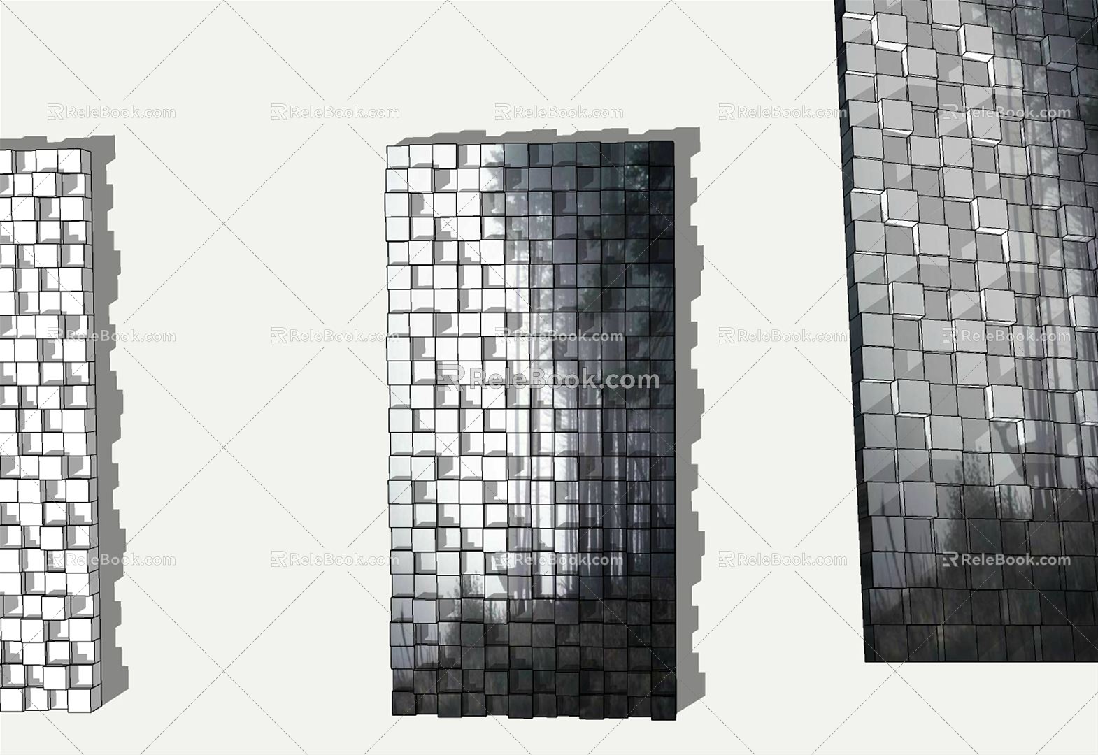 Modern Wall Decoration Mosaic Wall Modeling Three-dimensional Painting Hanging Wall Decoration 3d model