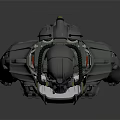 Futuristic Mechanical Warrior Character With Metallic Armor And Detailed Exoskeleton Design