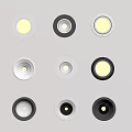 Modern Downlights And Spotlights With Various Designs And Color Options For Home Lighting