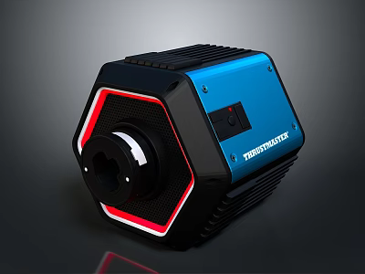 Thermodynamic Electronic Appliance With Blue Black Body Red Accent And Modern Design 3d model