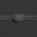 Metallic Industrial Equipment With Circular Main Body Rail And Projecting Metal Arms