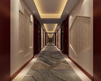 Modern Aisle Corridor 3d model