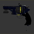 revolver revolver pistol semi-automatic pistol automatic pistol modern weapon hot weapon 3d model