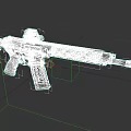 Modern Tactical Rifle 3D Model With Scope And Rail System Design