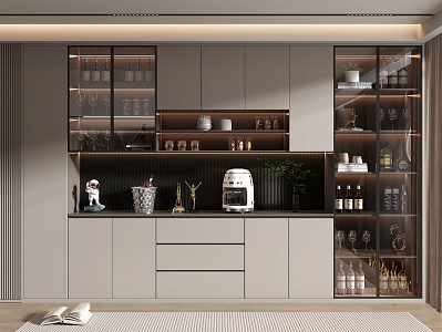 Modern Wine Cabinet Home Wine Cabinet 3d model