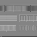 Various Styles of Gray and White Railings with Modern Design Details