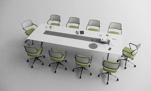 Modern Conference Table and Chair Conference Table 3d model