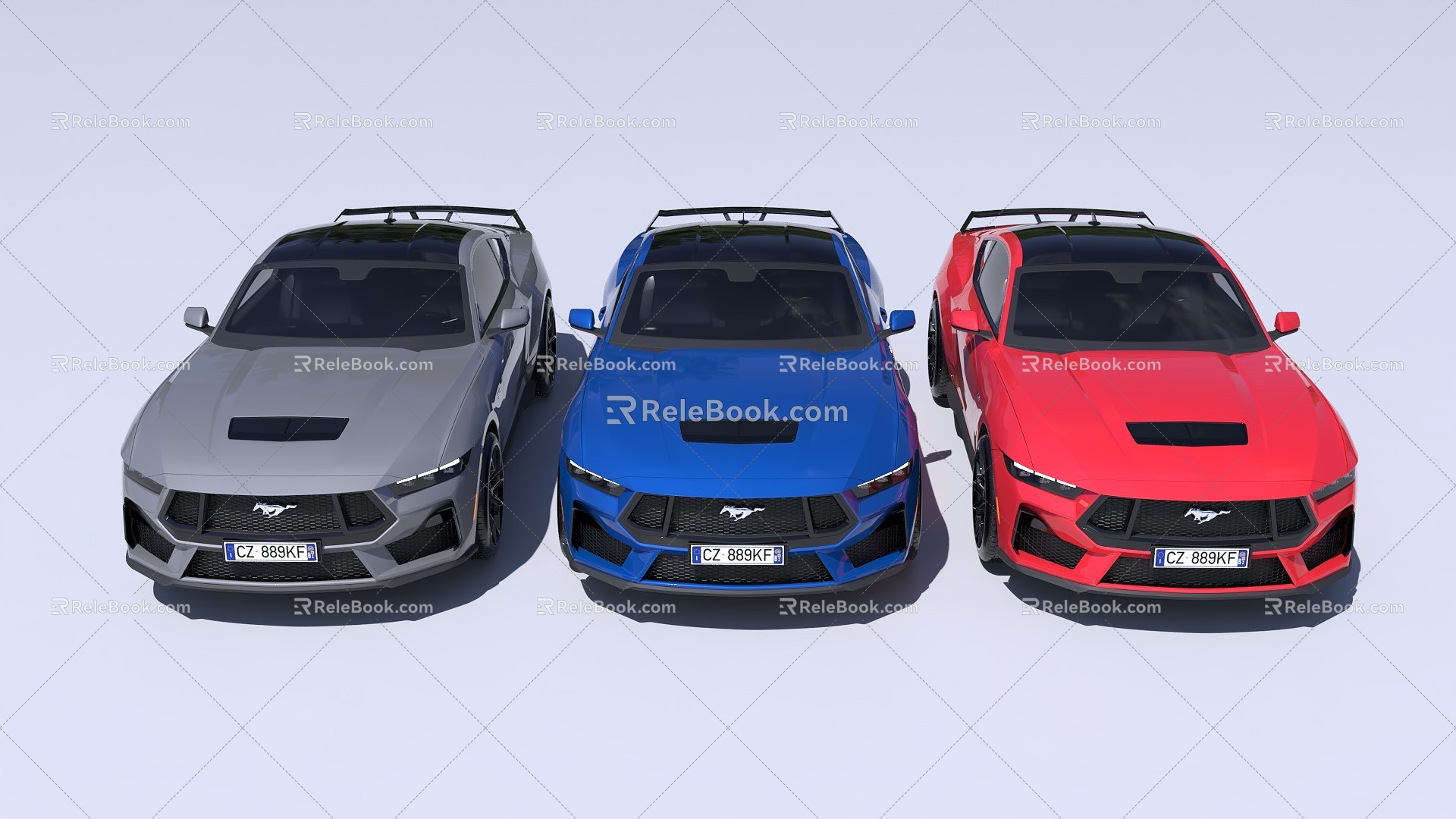 Car sports car Ford Mustang Sedan Mustang GT Car 3d model