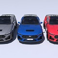 Car sports car Ford Mustang Sedan Mustang GT Car 3d model