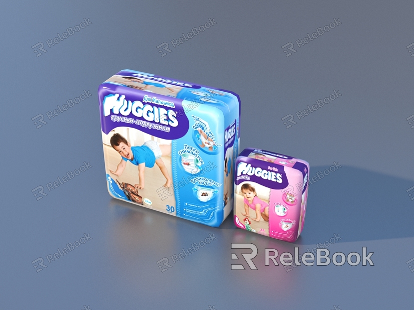 Diapers Supermarket Commodities Daily necessities model