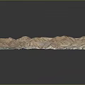3D Topographic Map Showing Mountainous Landscape With River Valleys And Terrain Details