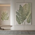 Silent Plant Painting Silent Decorative Painting 3d model