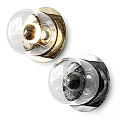 Modern Wall Lamps With Transparent Glass Shade And Metal Base Warm Light