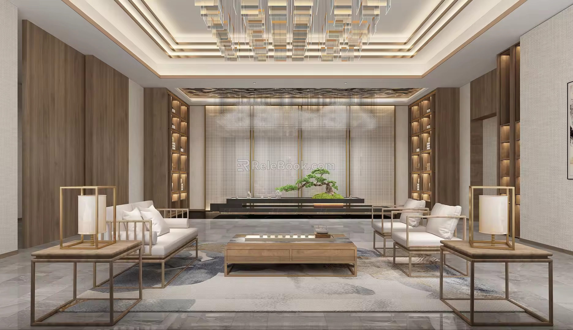New Chinese Reception Area 3d model
