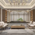 New Chinese Reception Area 3d model