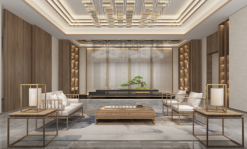 New Chinese Reception Area 3d model