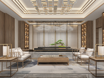 New Chinese Reception Area 3d model