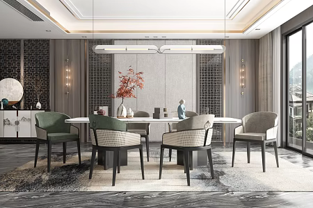 New Chinese Restaurant 3d model