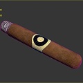 Cigarette Cigar Cigarette Filter Cigarette PBR 3d model