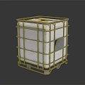 Industrial Storage Equipment Metal Frame White Container With Reinforced Structure