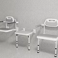 Sturdy Padded Wall Mounted Shower Seats For Elderly And Disabled Users Bathroom Safety Equipment