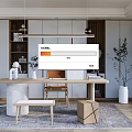 Modern study 3d model