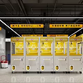 YOYOMI Mall Shop Featuring Self Service Vending Machines Yellow White Bright Interiors