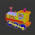 toy train toy train locomotive steam locomotive head 3d model