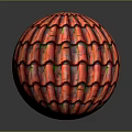 Red Textured Decorative Sphere For Home Living Room Decoration